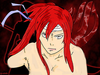 erza scarlet, scarlet, erza, anime, fairy tail HD wallpaper