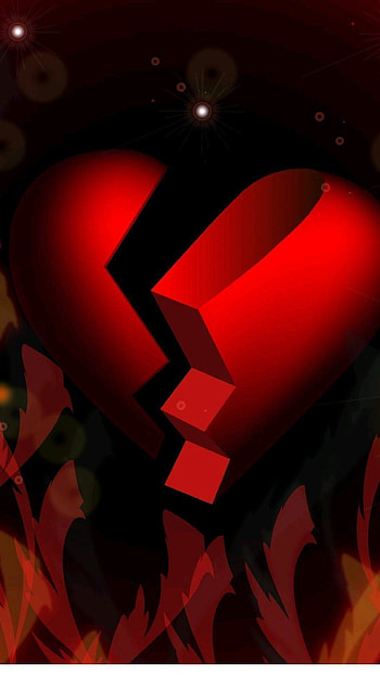 Broken Heart, love emotional sad, love, emotional, heart piece HD phone wallpaper