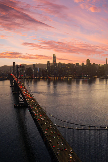 Cities, Lights, Road, Night City, Bridge HD phone wallpaper
