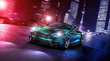 AstonMartin Vanquish City Reflections , aston-martin-vanquish, aston-martin, cars, behance HD wallpaper