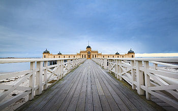 Cities, Wood, Wooden, Road, Bridge, Temple HD wallpaper