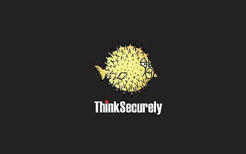 Think Securely, artist, artwork, digital-art, funny, minimalism, minimalist, dark, black HD wallpaper
