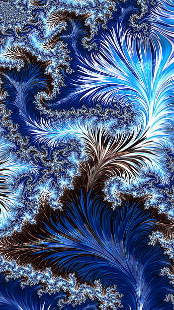 Fractal Art Trippy Psychedelic Background for Smart, blue, colors, psychedelic, trippy, Abstract, fractal, abstract blue HD phone wallpaper