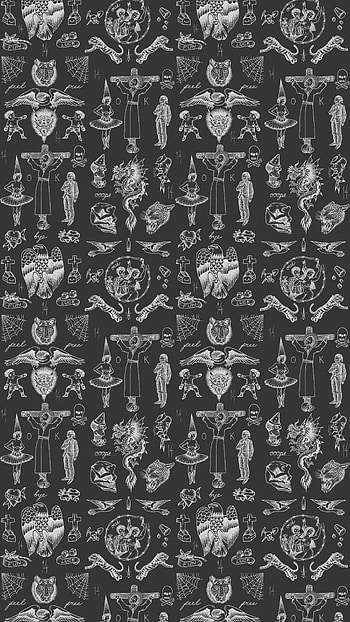 Unique, Black And White, Design HD phone wallpaper