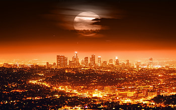 Hollywood Skyline, Los Angeles skyline, , Fanpop HD wallpaper