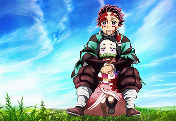 Demon Slayer: Kimetsu No Yaiba, Nezuko Kamado, Anime, Tanjiro Kamado HD wallpaper
