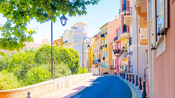 Colorful Houses Buildings Road Travel HD wallpaper