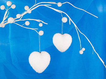 Toy Hearts, blue, toy, white, love, hearts, romance HD wallpaper