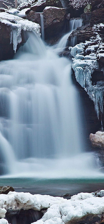 Nature beauty, Majestic waterfalls, Tranquil streams, Serene landscapes HD phone wallpaper