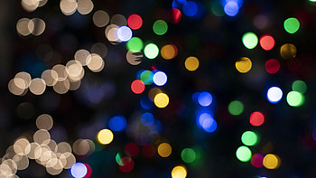 Colorful Lights Glare Bokeh Dark Background Dark Background HD wallpaper
