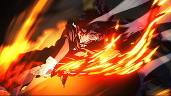 Tanjiro Kamado vs Hantengu, katana, Tanjiro Kamado, Demon Slayer: Kimetsu no Yaiba, Anime HD wallpaper