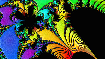 Trippy Psychedelic Fractal, trippy, psychedelic, aesthetic, Abstract, fractal HD wallpaper