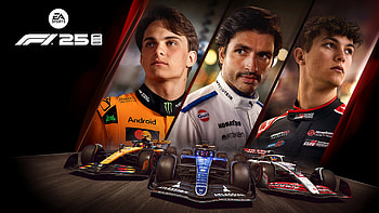 F1 25 Featuring Carlos Sainz, Oliver Bearman & Oscar Piastri, video game HD wallpaper