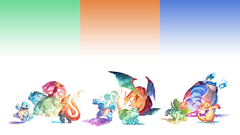 Kanto Starter Trio — Pokémon, Pokemon, video game, starter pokemon HD wallpaper