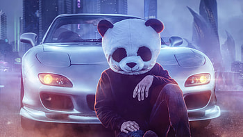 Panda Boy, artist, artwork, digital-art HD wallpaper