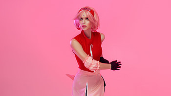 Sakura Haruno Cosplay, sakura-haruno, naruto, anime, anime-girl, cosplay, behance, girls HD wallpaper