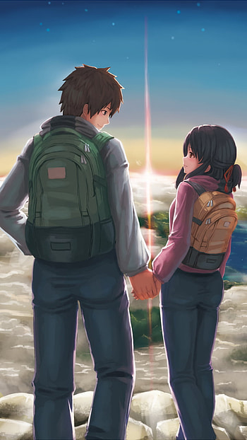 Your Name., Taki Tachibana, Mitsuha Miyamizu, Anime HD phone wallpaper