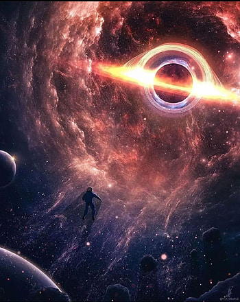Black Hole, sky, astronaut, black_hole, blackhole, space HD phone wallpaper