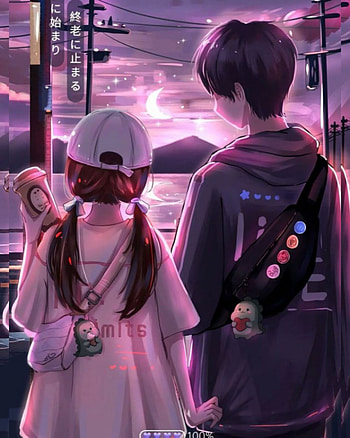 Anime, couple, cute HD phone wallpaper