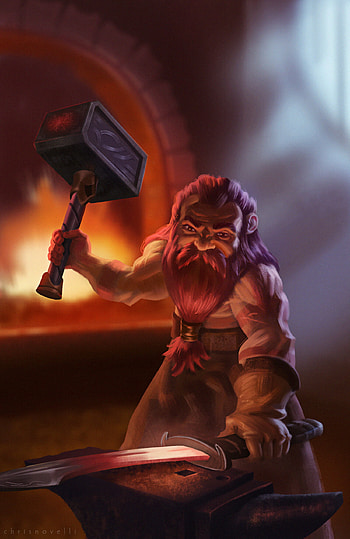 The Blacksmith, Master craftsman, Forge of legends, Skilled artisan HD phone wallpaper