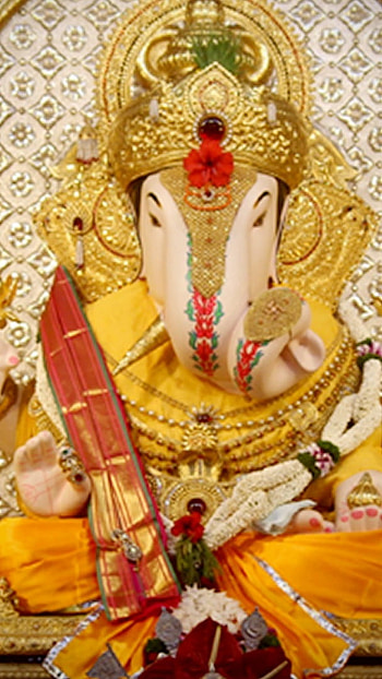 Dagdusheth Ganpati, Shree Ganesh, Temple Background HD phone wallpaper