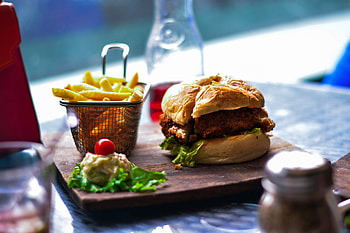 Food, Vegetables, Bun, Burger, French Fries, Hamburger HD wallpaper