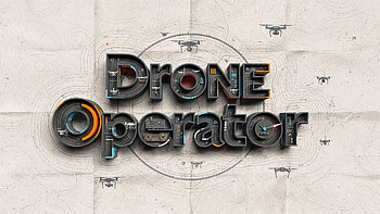 Drone Operator —, Drone Operator, Drone, Logo, Typography, Technology HD wallpaper