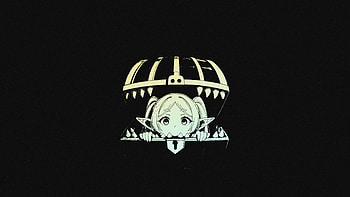 Frieren: Noir Elf — Quad Anime, Anime, Black Anime, Frieren: Beyond Journey's End, Frieren (Frieren: Beyond Journey's End) HD wallpaper
