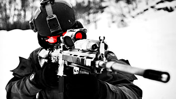 Sniper Close Up HD wallpaper