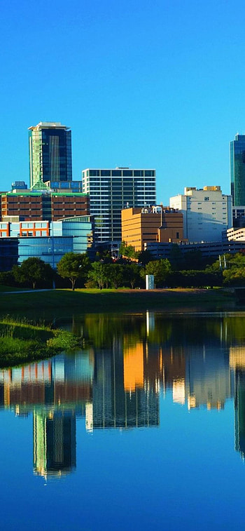 Fort Worth skyscrapers, Texas cityscape, Urban HD phone wallpaper