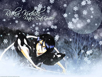 Rukia Kuchiki, winter, bleach, rukia, kuchiki HD wallpaper