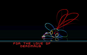 deadmau5, music, mau5, neon, love HD wallpaper