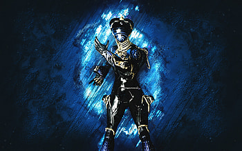 Nova Prime, Warframe, blue stone background, Warframe characters, Nova Prime Warframe, Nova Prime skin, creative art HD wallpaper
