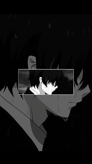 Anime sad boy, art, cartoon HD phone wallpaper