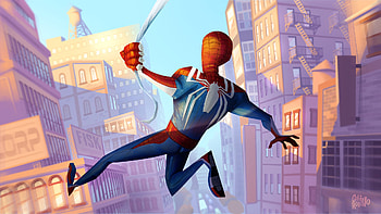 Spider Man Ps4 Fanart, spiderman-ps4, spiderman, games, artist, artwork, digital-art, artstation HD wallpaper
