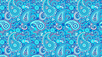 Pretty paisley wall, blue, abstract, pattern, paisley HD wallpaper