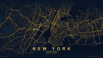 Map, United States, New York, New York City HD wallpaper