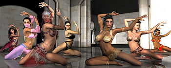 Hareem Girls, girls, 3d, hareem, female HD wallpaper