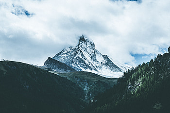 Nature, Sky, Mountains, Fog HD wallpaper