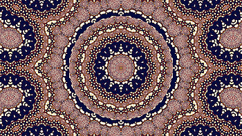 Red Blue Circles Fractal Lines Art Pattern Abstraction Abstract HD wallpaper