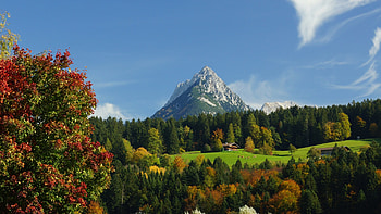 Alpine village, Landscapes HD wallpaper