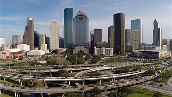 Highway, Houston Skyline HD wallpaper