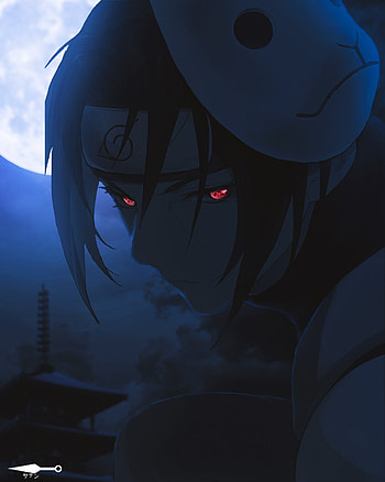 Itachi uchiha, art, anime HD phone wallpaper