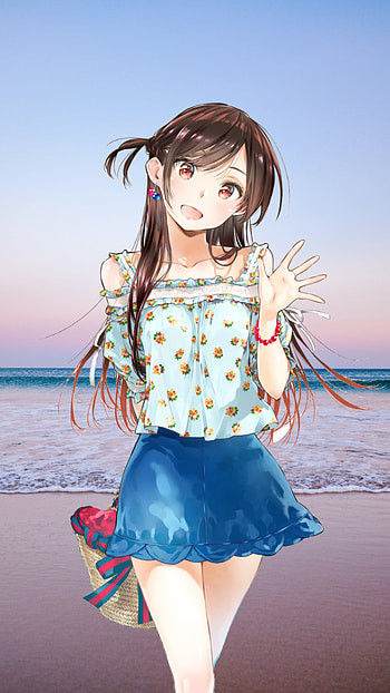 Mizuhara Chizuru, eye, sky, rentagirlfriend, MizuharaChizuru HD phone wallpaper