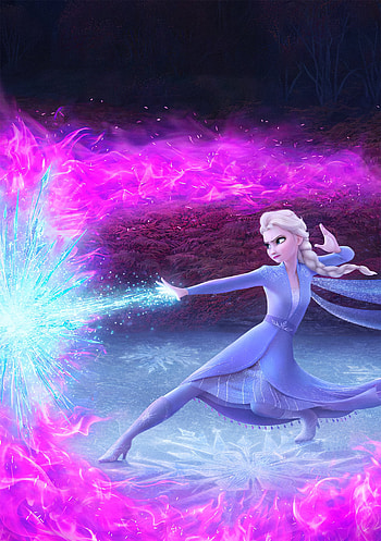 Elsa in Frozen 2, Disney movie, 2019 HD phone wallpaper