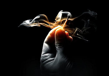 the_moment_of_creation, match, black, 3d, smoke, fire, hand HD wallpaper