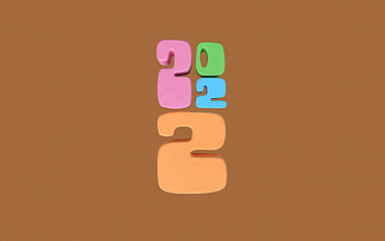 2022 3D numbers, , minimalism, Happy New Year 2022, brown backgrounds, 2022 concepts, 3D art, 2022 new year, 2022 on brown background, 2022 year digits, 2022 3D digits HD wallpaper