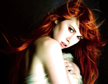 Redhair, sexy, girl, model HD wallpaper