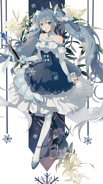 Snowlily Hatsune Miku — Vocaloid Anime , Hatsune Miku, Anime, Vocaloid HD phone wallpaper