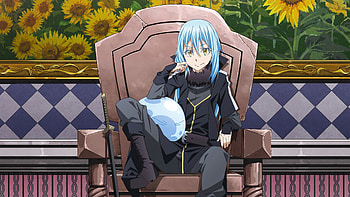 Rimuru Tempest , Ultra background, Fantasy anime, That Time I Got Reincarnated as a Slime HD wallpaper
